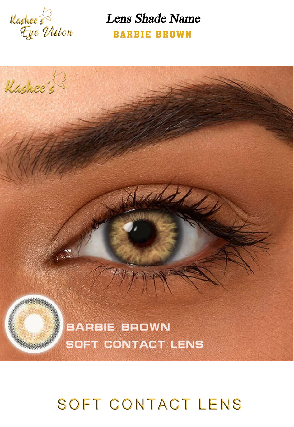 Kashees Lens Barbie Brown - Image 2