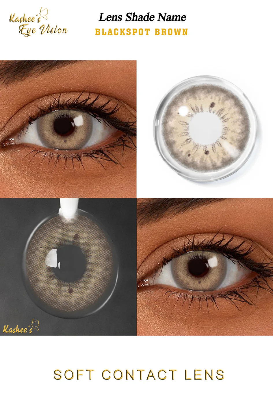 Kashees Lens Blackspot Brown - Image 2