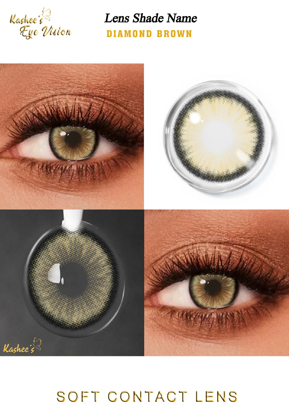 Kashees Lens Diamond Brown - Image 3