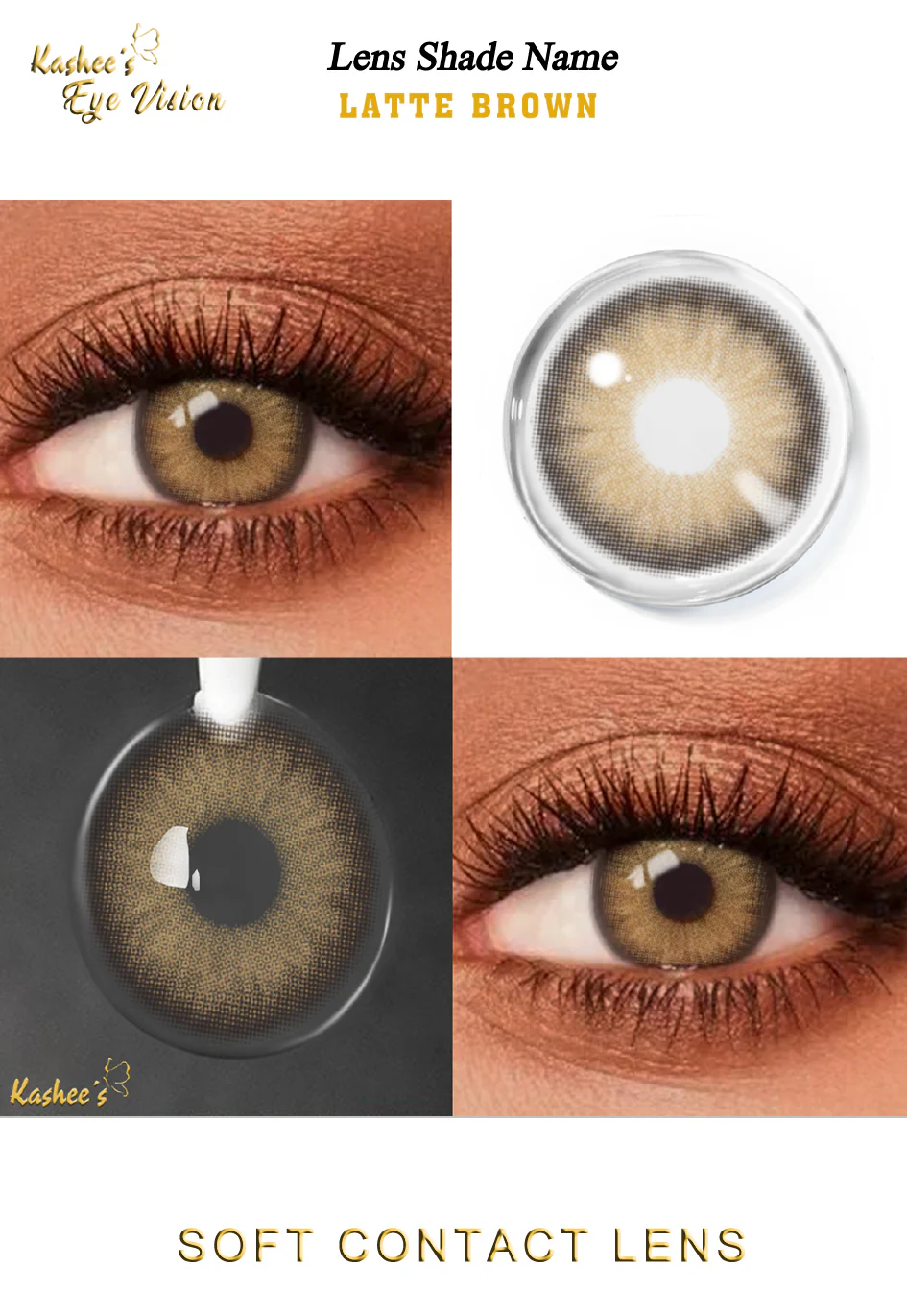 Kashees Lens Latte Brown - Image 3