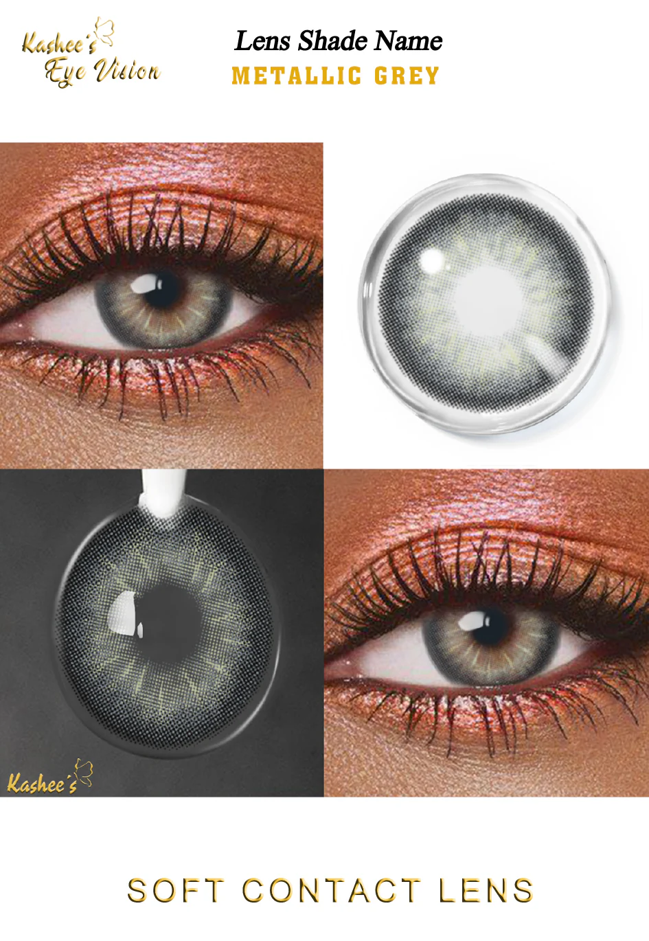 Kashees Lens Metallic Grey - Image 3