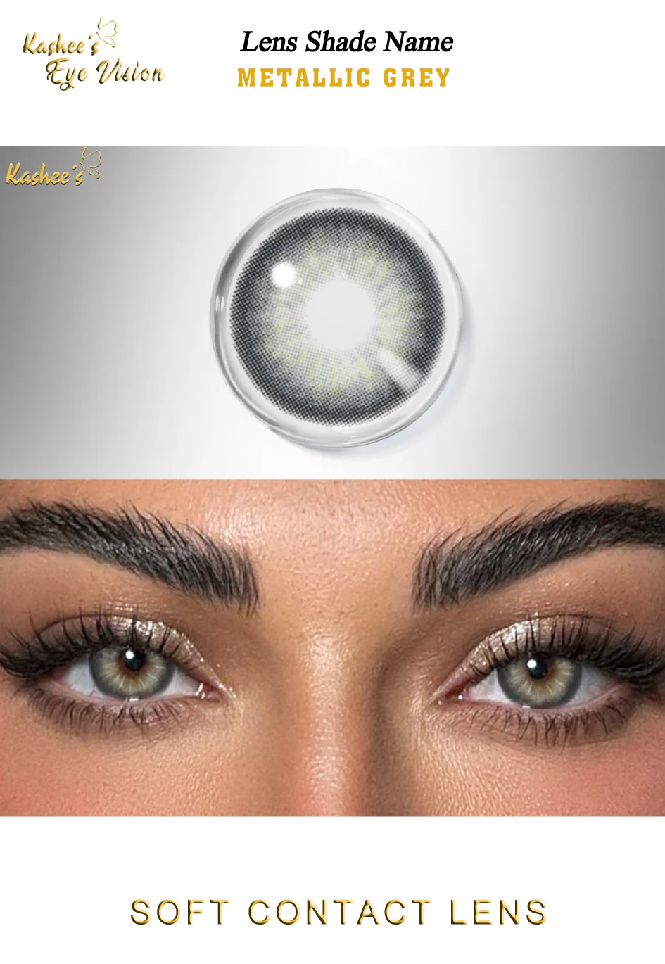 Kashees Lens Metallic Grey - Image 4