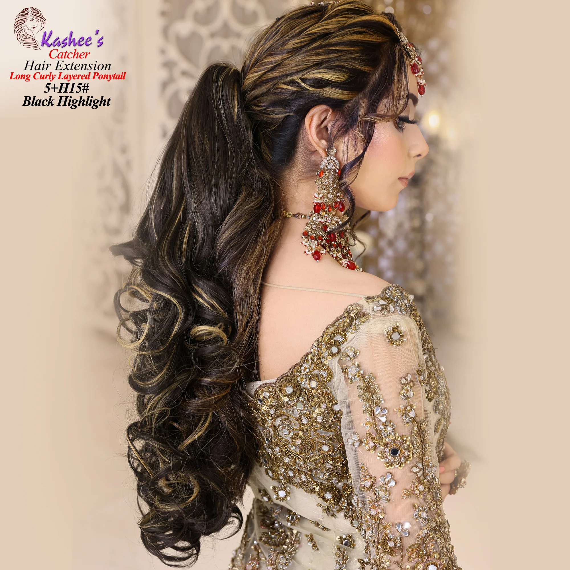 Ponytail Catcher (Black Highlight) - Image 2