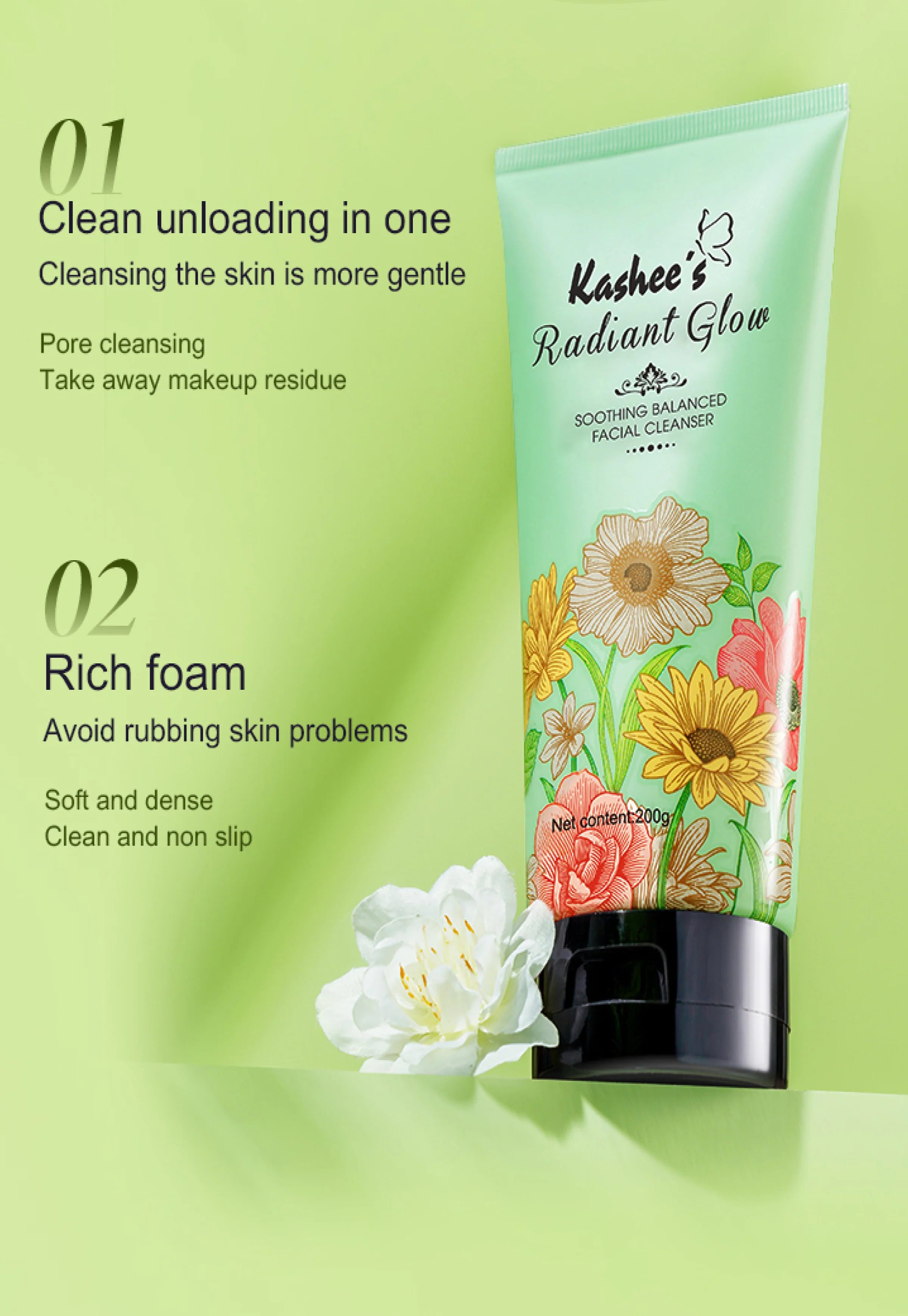Radiant Glow Facial Cleanser - Image 3