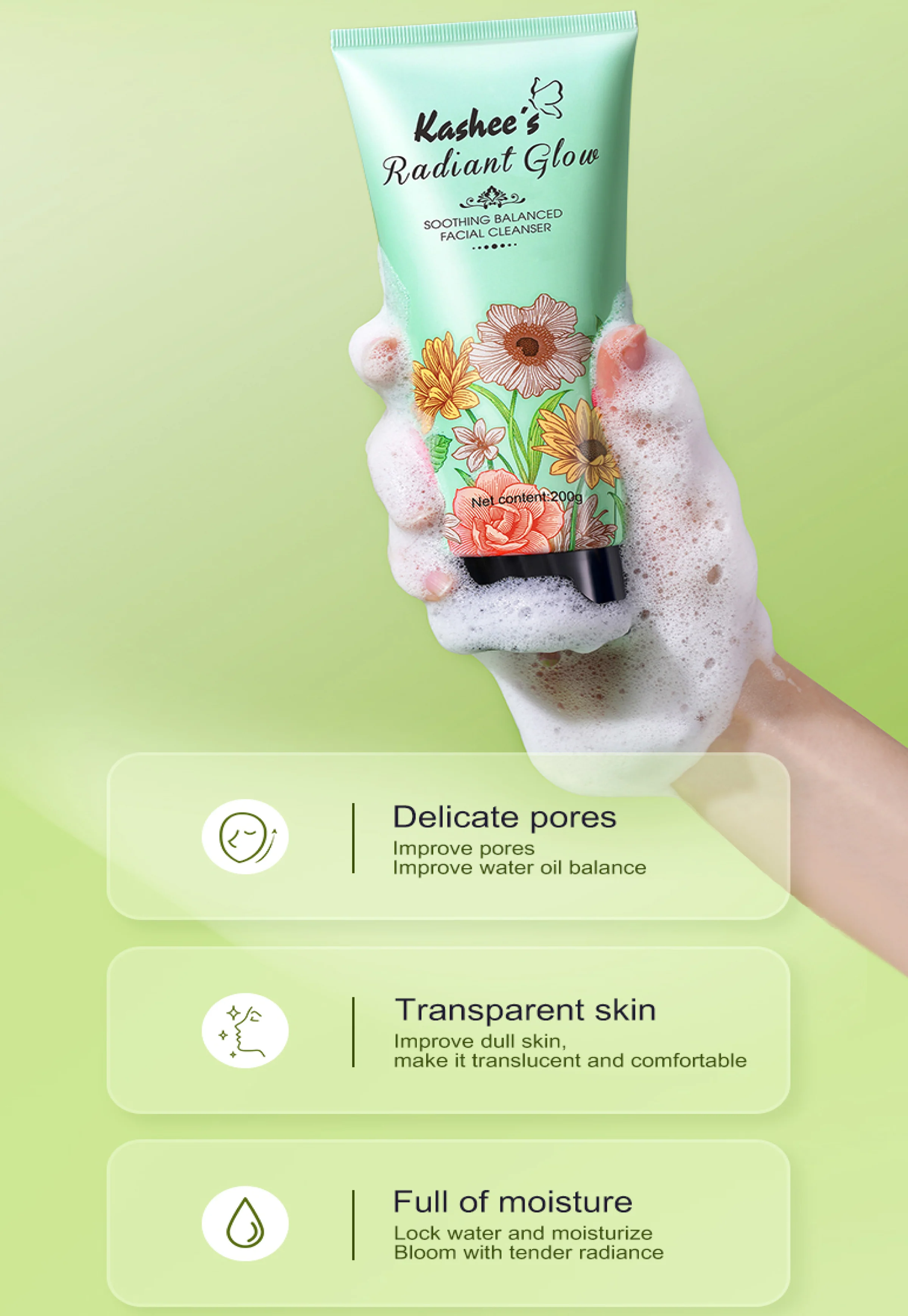 Radiant Glow Facial Cleanser - Image 4